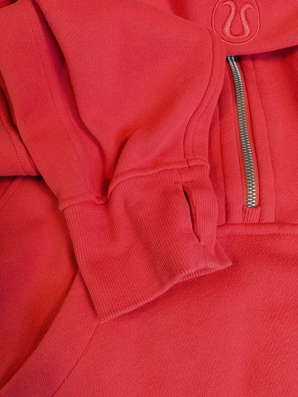 Lululemon Scuba Oversized Half-Zip Hoodie Lip Gloss Size M/L